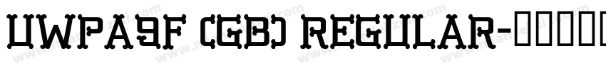 UWPA9F (GB) Regular字体转换
